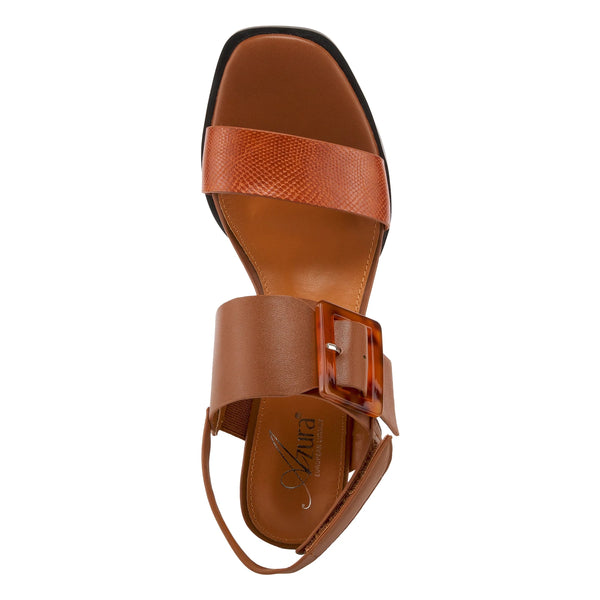 Women's Spring Step | Elidy Strap Shoe by Azura | Camel