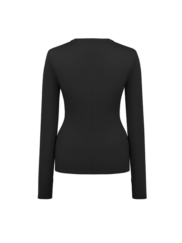 Women's 525 America | Ultimate Smoothing Crewneck Top | Black FA21K403