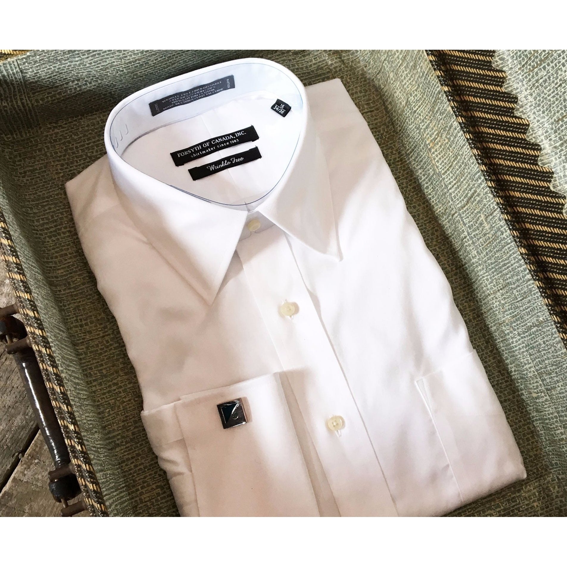 Men's Forsyth of Canada | The Freedom Shirt French Cuff | Tailored Fit 18.5 / 34/35 / Fr Blue Men's Forsyth of Canada | The Freedom Shirt French Cuff | Tailored Fit 18.5 / 34/35 / Fr Blue