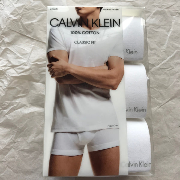 Men's Calvin Klein | Three Crew Neck T-Shirts | White