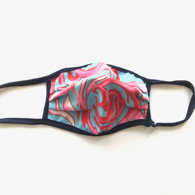 Women's Ariella USA | Adult Face Mask | Turquoise Coral Swirl