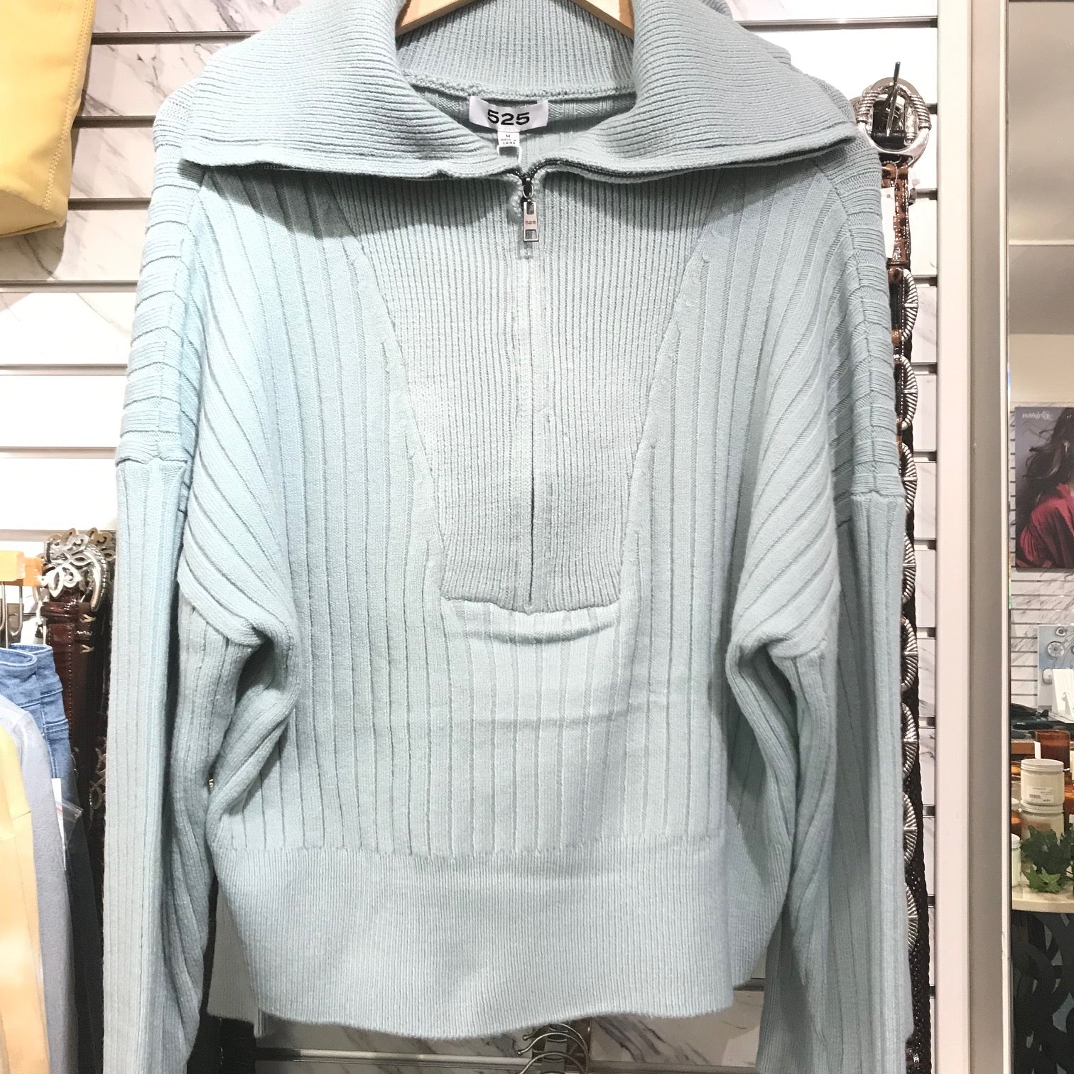 Women's 525 America Rib Knit Quarter Zip Sweater Glacier