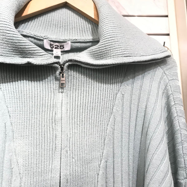 Women's 525 America | Rib Knit Quarter Zip Sweater | Glacier