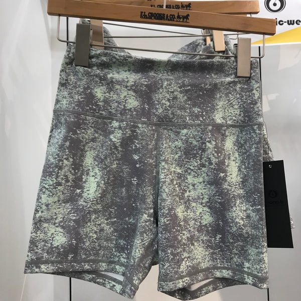 Women's Mono B | Biker Shorts | Sage Tie-Dyed