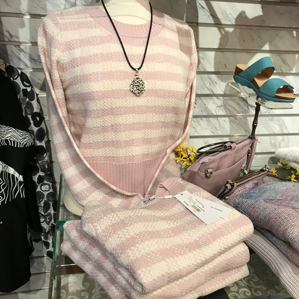 Women's 525 America | Gingham Pullover Sweater | Lavender