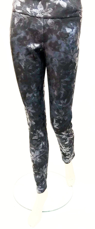 Women's Up! Pants | Floral Flash Luxury Collection Slim Leg 31" Inseam | Navy
