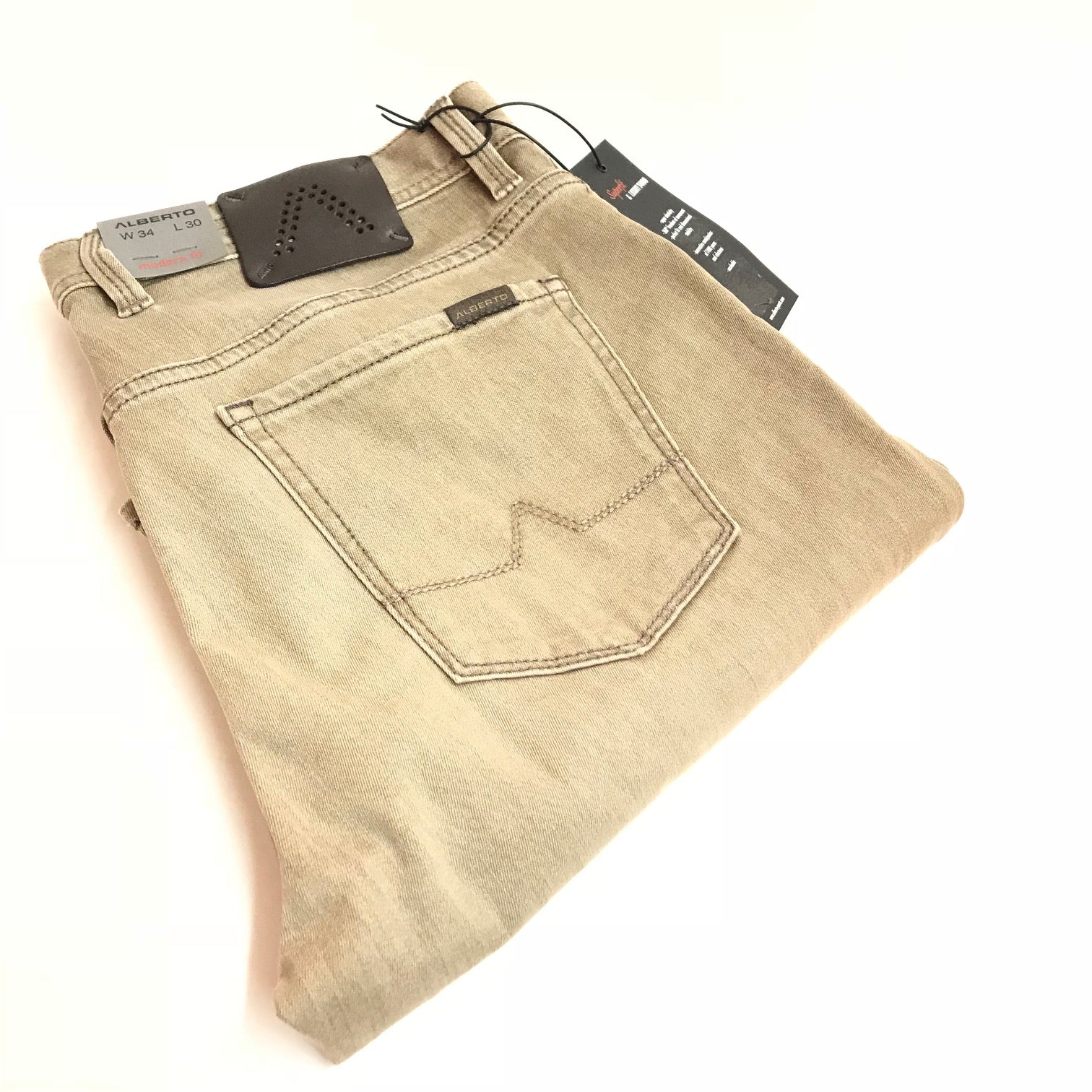 Alberto Stone Modern Fit | T-400 | Beige - F.L. CROOKS.COM