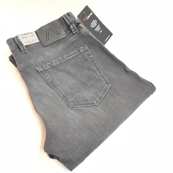Men's Alberto | 1487 Stone Modern Fit | Dark Grey - FL Crooks