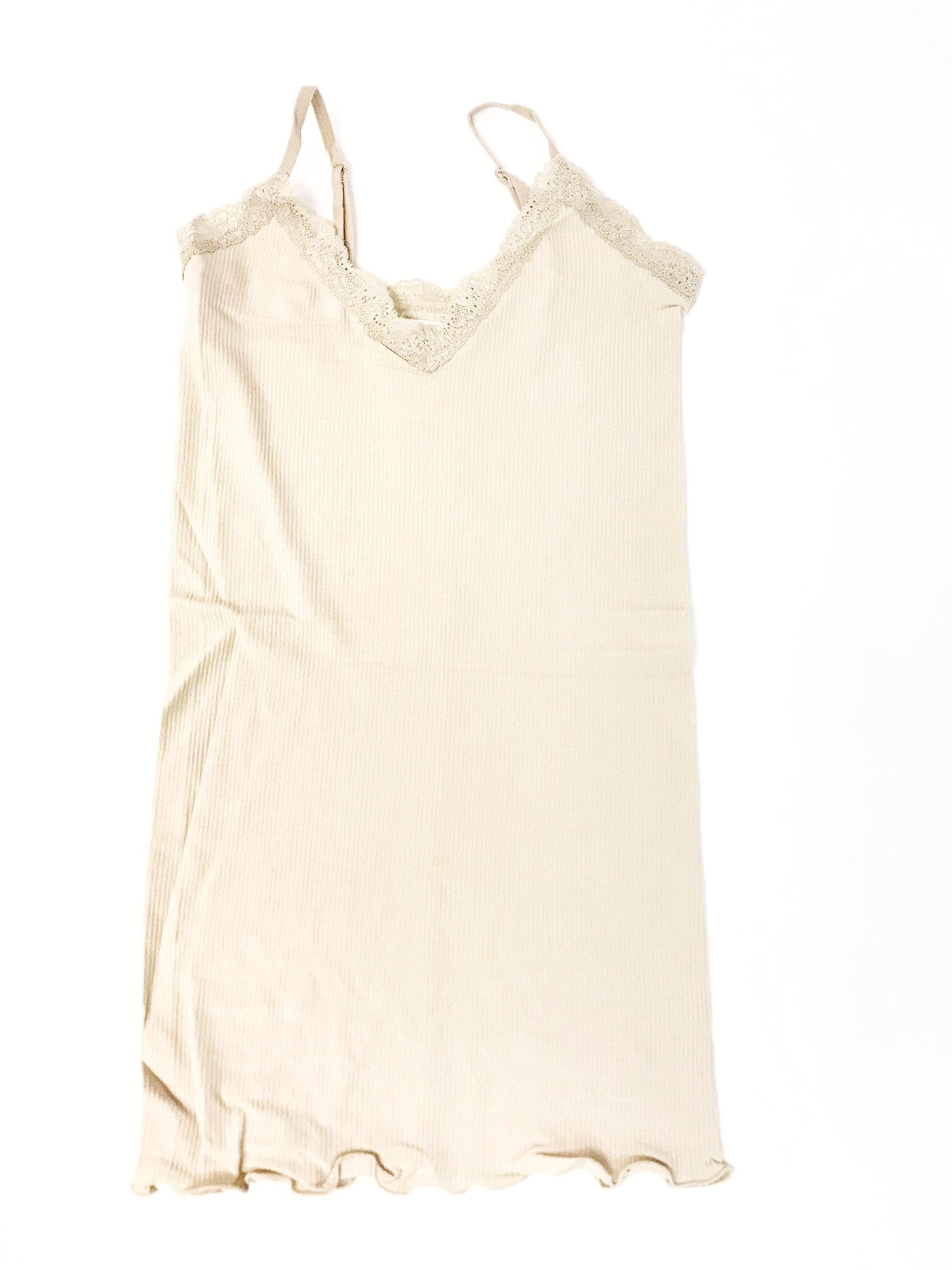 Women's Sugar Lips, Stretch Ribbed Camisole with Lace