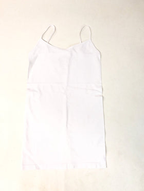 Women's Sugar Lips | Long Seamless Camisole with Thin Straps | White