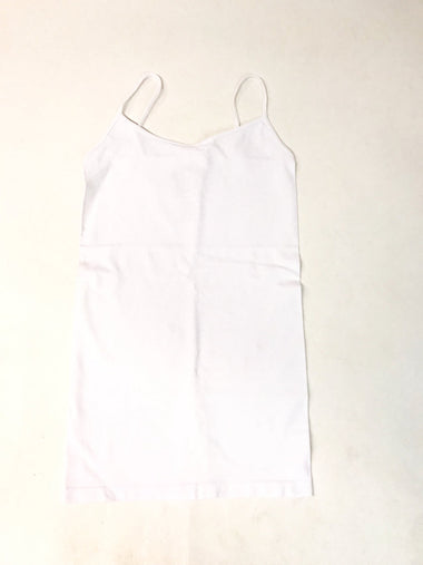 Women's Sugar Lips | Long Seamless Camisole with Thin Straps | White