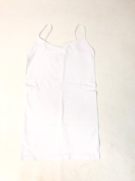 Women's Sugar Lips | Long Seamless Camisole with Thin Straps | White