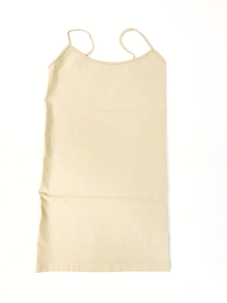 Women's Sugar Lips | Long Basic Seamless Camisole | Skin Nude