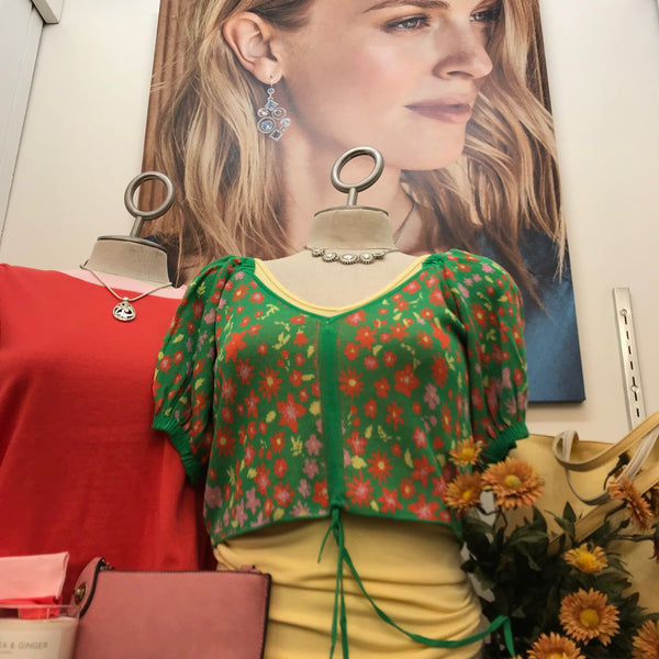 Women's 525 America | The Rayon Blend Crop Sweater | Garden Multi