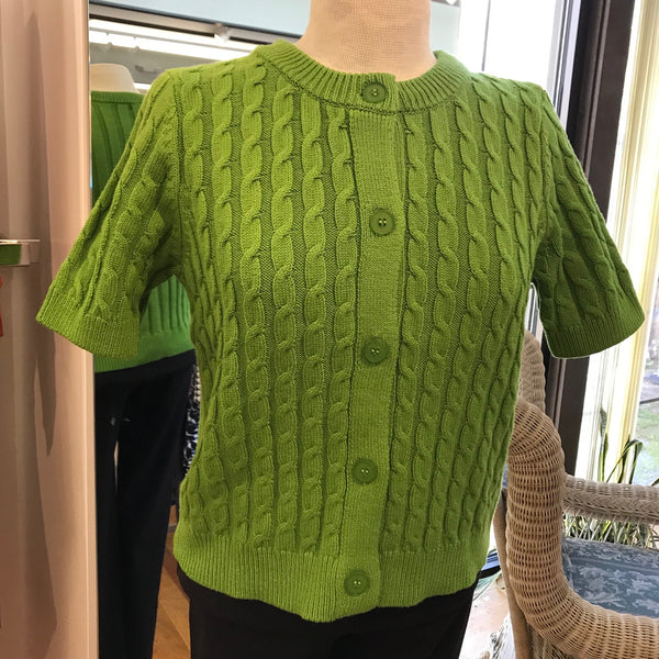 Women's 525 America | Cable Short Cardigan | Garden