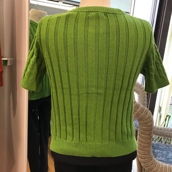 Women's 525 America | Cable Short Cardigan | Garden