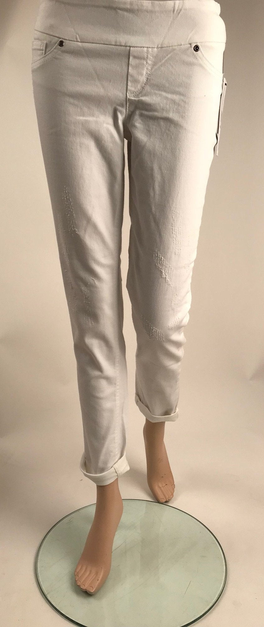 Women's Up! | White Jean Pull On Pants | White