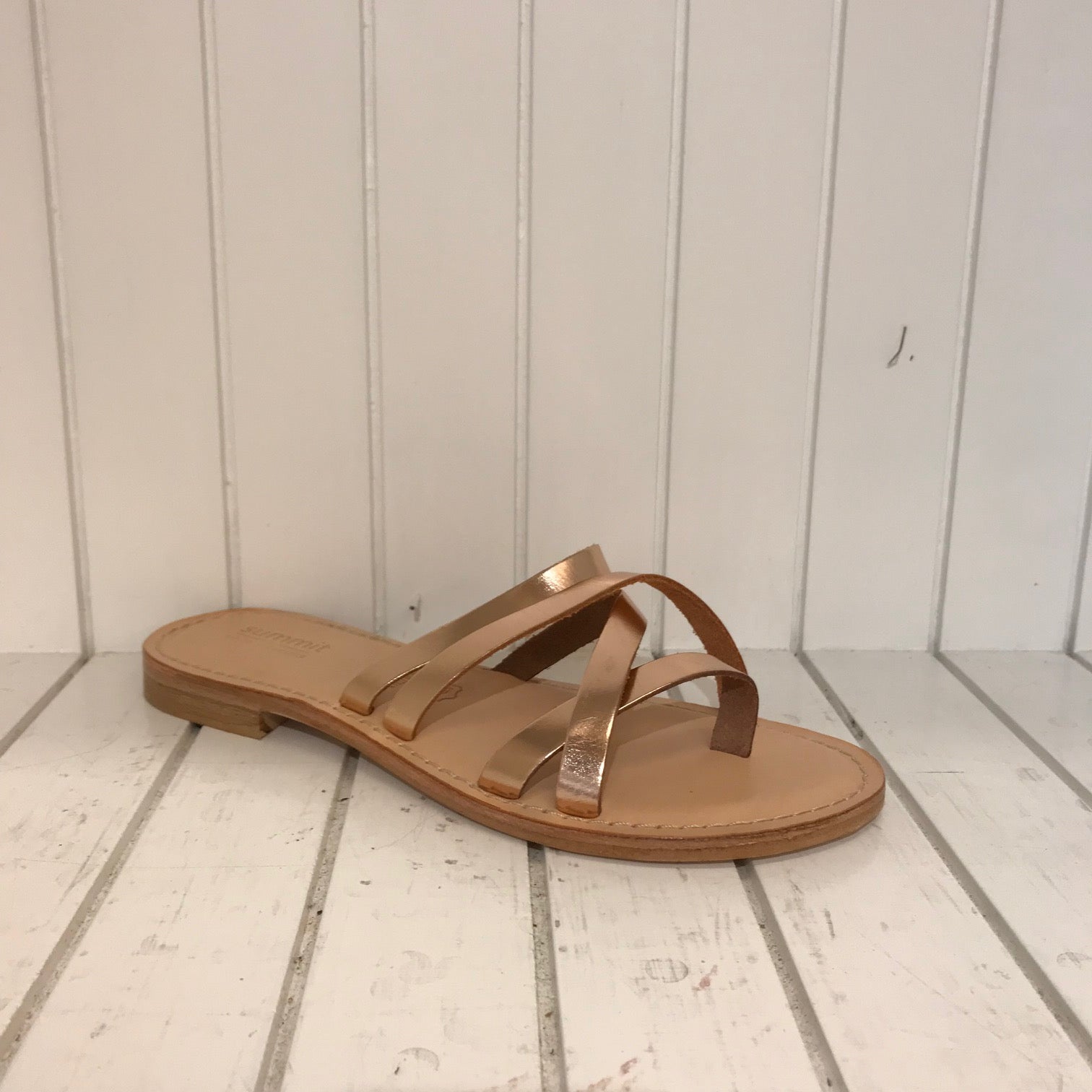 Amazon.com | Gianluca - Handmade Women's Tan Calf Leather Sandals Sandals -  Size: 5 US | Flip-Flops