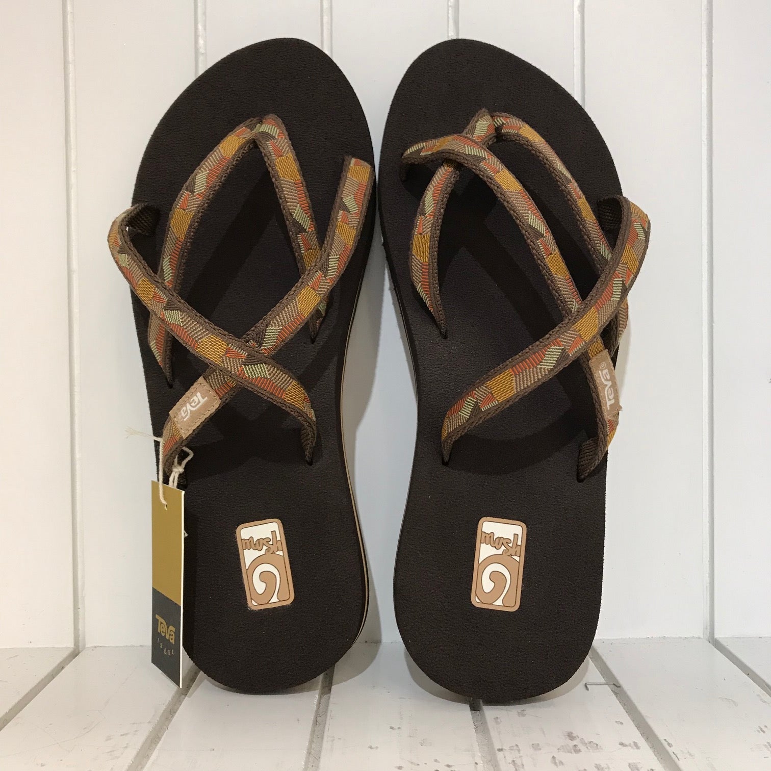 Steil Woord schakelaar Women's TEVA | Mush Olowahu Sandal | Brown - F.L. CROOKS.COM