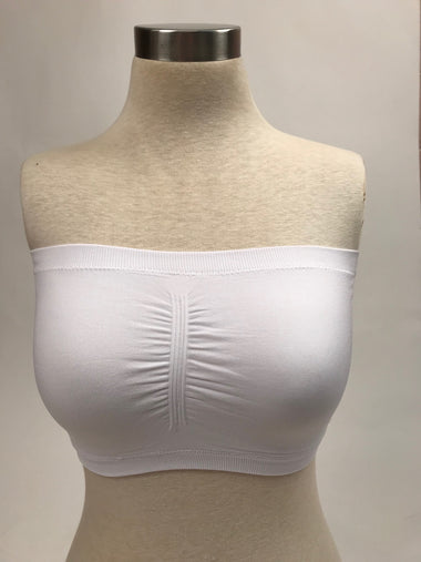 Women's Sugar Lips | Cinched Front Double Wear Bandeau | White