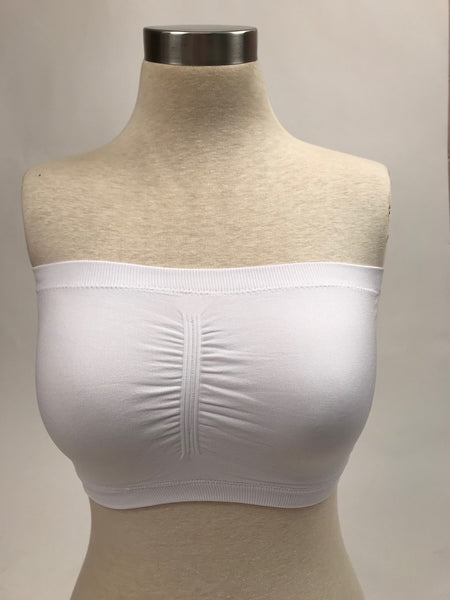 Women's Sugar Lips | Cinched Front Double Wear Bandeau | White