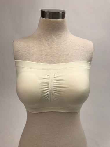 Women's Sugar Lips | Cinched Front Double Wear Bandeau | Ivory