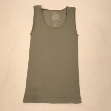 Kids Sugar Lips | Ribbed Tank Top 409KS | Light Grey - FL Crooks