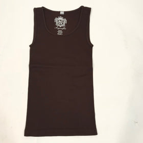 Kids Sugar Lips | Ribbed Tank Top 409KS | Chocolate - FL Crooks