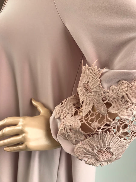 Women's Joseph Ribkoff | Style 183199 Fanciful Cut Out Sleeve Blouse | Mauve