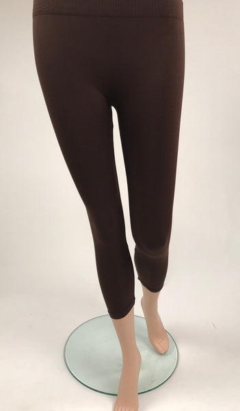 Women's Sugar Lips | Seamless Lightweight Leggings 27" | Brown