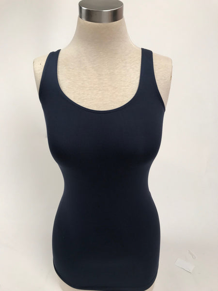 Women's Sugar Lips | Seamless Scoop Neck Tank Top | S251| Navy