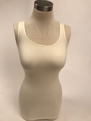 Women's Sugar Lips | Seamless Scoop Neck Tank Top | S251| Ivory