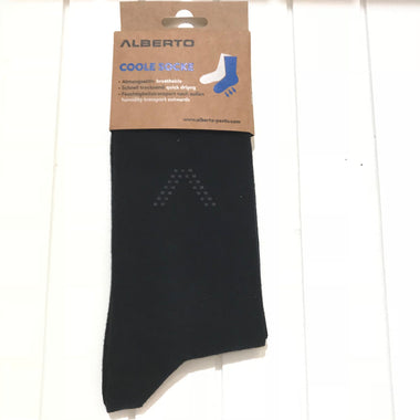 Men's Alberto | Coole Cotton Blend Sock | Black - FL Crooks