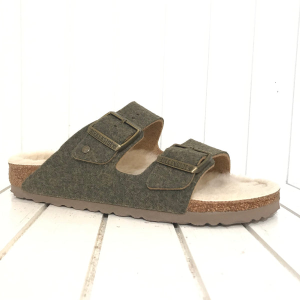 Women's Birkenstock | Arizona Rivet Sandal | Doubleface Khaki