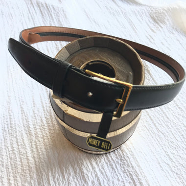 Men's Brighton | Dress Money Belt | Black - FL Crooks