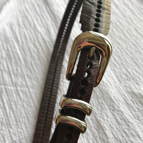 Men's Brighton | Athens Weave Belt | Brown - FL Crooks
