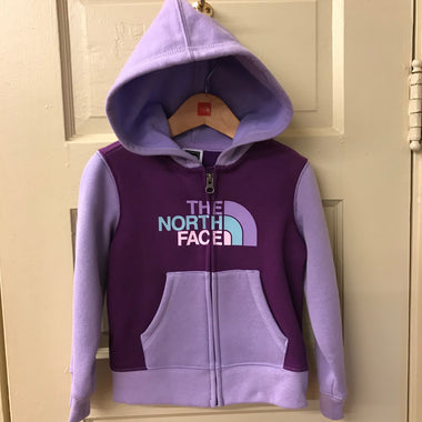 Kids The North Face | Toddler Girls Logowear Full Zip Hoodie | Iris Purple