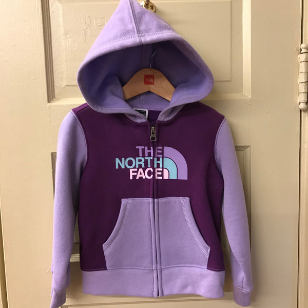Kids The North Face | Toddler Girls Logowear Full Zip Hoodie | Iris Purple