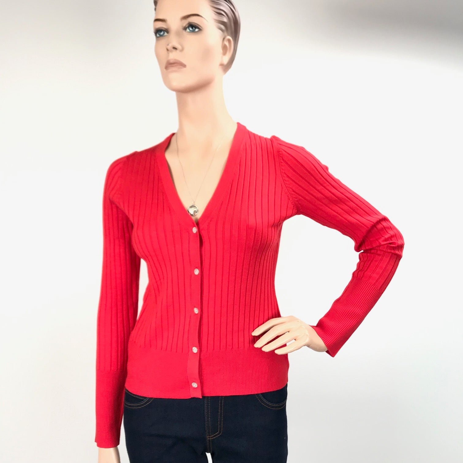 Women's 525 America, Fitted Ribbed Cardigan