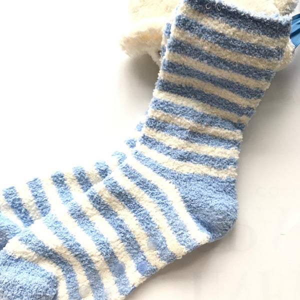 Women's MeMoi | It's a Boy Cozy Sock & Gift Bag Set | Ivory