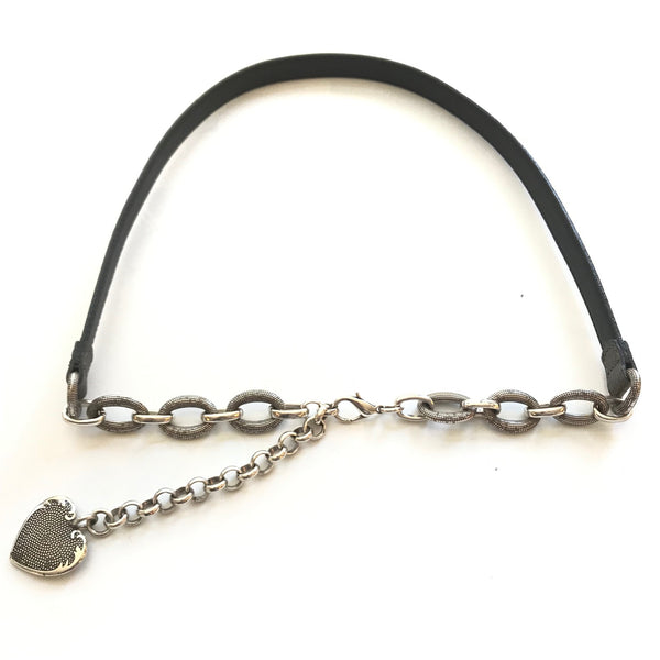 Women's Brighton | Cordoba Reversible Chain Belt | Black Metallic