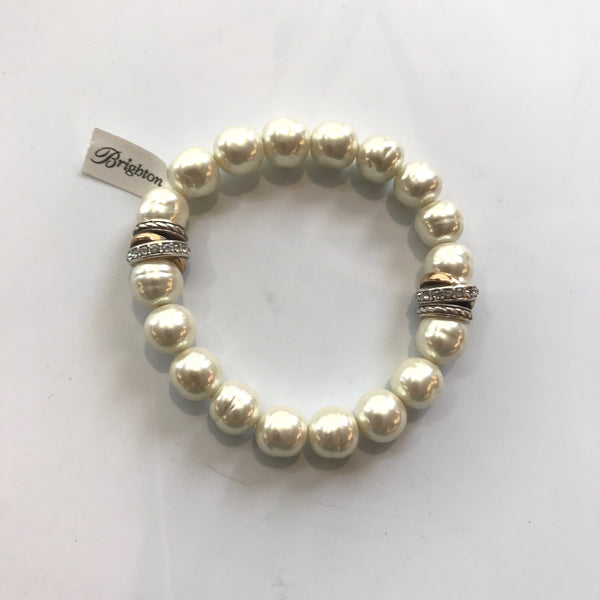 Women's Brighton | Neptune Stretch Bracelet | Pearl White