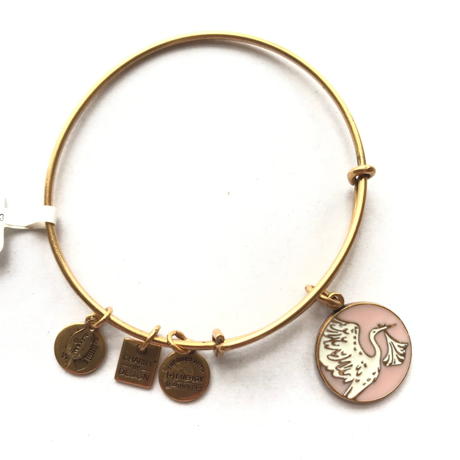 Women's Alex And Ani Special Delivery Bangle Bracelet Pink