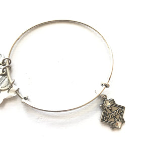 Women's Alex And Ani | Amour Bangle Bracelet | Silver