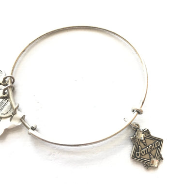 Women's Alex And Ani | Amour Bangle Bracelet | Silver