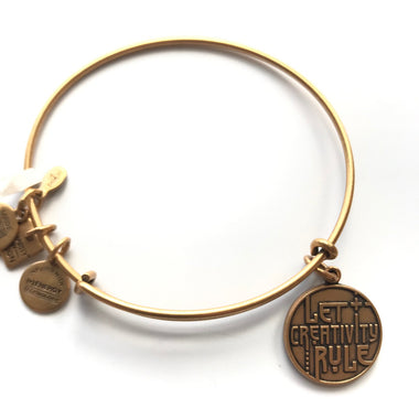 Women's Alex And Ani | Let Creativity Rule Bangle Bracelet | Rose Gold