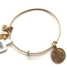 Women's Alex And Ani | My Love Is Alive Bangle Bracelet | Rose Gold