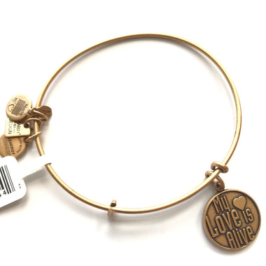Women's Alex And Ani | My Love Is Alive Bangle Bracelet | Rose Gold