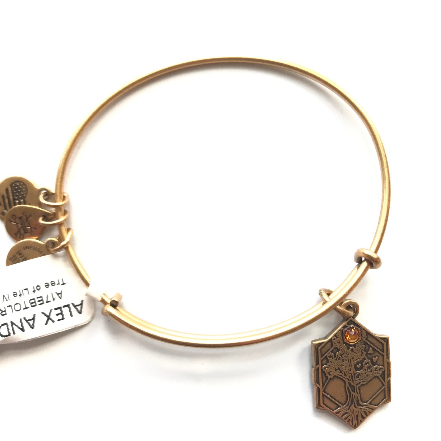Women's Alex And Ani Tree of Life IV Bangle Bracelet Raf Gold