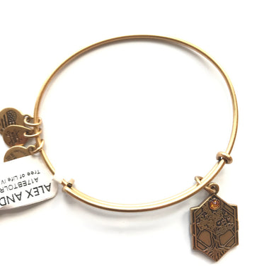Women's Alex And Ani | Tree of Life lV Bangle Bracelet | Rose Gold